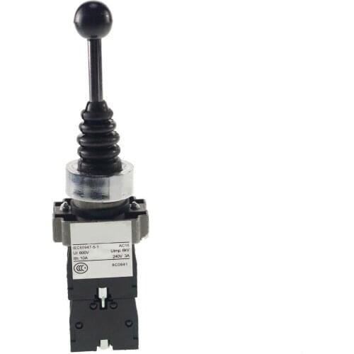 4 Position 4 NO Maintained Latching Wobble Stick Switch Replacement Fits XD2PA14 400V 6A