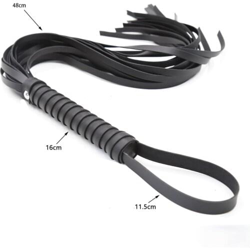 PU Leather Whip with Sword Handle Spanking BDSM Slave Sex Toys for Couples Women Bondage Lash FetishAdult Games