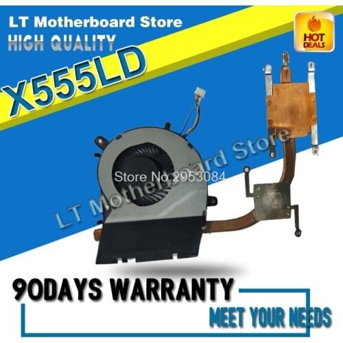 For X555LD X555LP X555LJ X555LF X555LI X555L A555L K555L F555L CPU copper radiator module Cooling Heatsink Motherboard