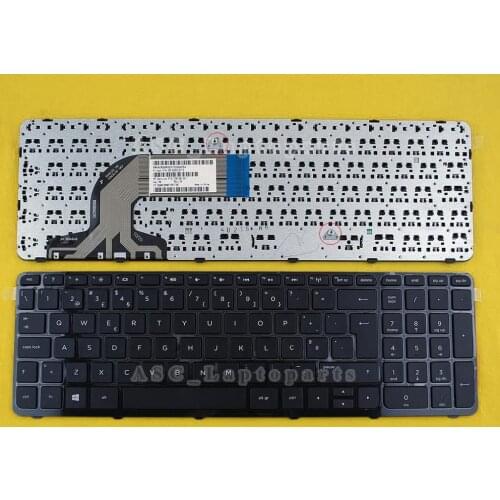 New PO Portuguese Teclado Keyboard For HP 250 G3 255 G3 256 G3 Laptop Glossy Frame Black WIN8