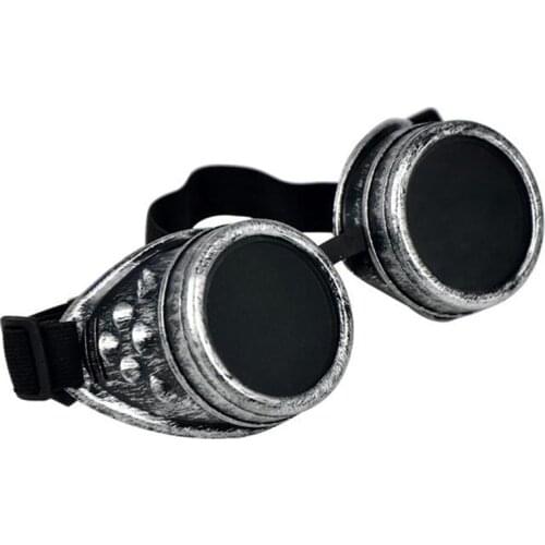 Three Colors Sunglasses Popular Halloween Steampunk Round Sunglasses Hippie Vintage Retro Glasses Cosplay Party Glasses