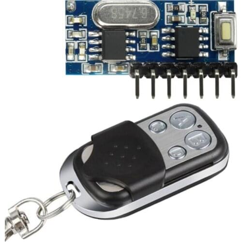 Hot DC12V Relay 4 CH Wireless RF Remote Control Switch Transmitter With Receiver Module 433mhz LED Remote Control Not For Clone