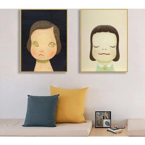 Modular Hd Prints Cartoon Baby Picture Home Decoration Paintings Canvas Nara Yoshitomo Poster Wall Art For Living Room No Frame