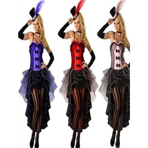 Saloon girls dance costume for sale,burlesque fancy dress costume in carnival festival wpmen clothing fancy dress by free ship