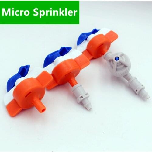 Greenhouse Atomization Micro-sprinkler Automatic Rotating Watering Sprayer Gardening Upside Down Sprinkler Equipment M131