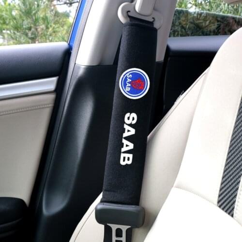 Car Safety Seat Belt Pads Harness Safety Shoulder Strap Cushion Cover Shoulder Cover for SAAB