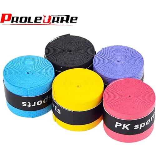 1Pcs Dry Tennis Racket Grip Anti-skid Sweat Absorbed Wraps Taps Badminton Grips Racquet Vibration Overgrip Sweatband Hot Sports