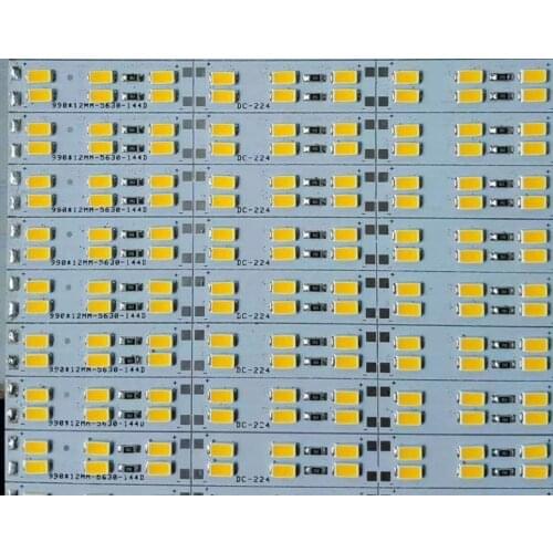 [Seven Neon]free shipping 10pcs*50cm/PCS 5630 Hard rigid led Bar light double line 72led/pc 144leds/M 12V Led Strip Rigid light