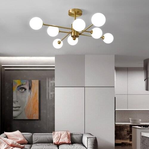 Nordic led glass ball light fixtures deco chambre hanging lamp pendant lamp kitchen dining bar chandelier dining room bedroom