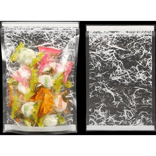 100pcs/Lot,18x26cm Resealable Stand up transparent ziplock bag with printing - Clear plastic pouch zipper clip seal Food grade