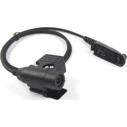 Tactical Headset Military Adapter PTT, U94 PTT is Suitable for Motorola Walkie-Talkies GP140 GP320 GP328 GP338 GP340