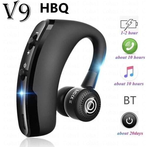 V9 earphones Bluetooth headphones Handsfree Wireless headset Business headset Drive Call Sports earphones for all smartphone