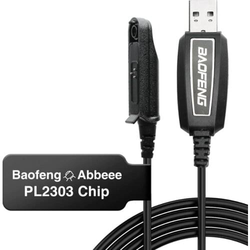 PL2303 Chip Drive-Free Baofeng Waterproof USB Programming Cable For BaoFeng UV-9R PLUS V-XR A-58 Walkie Talkie