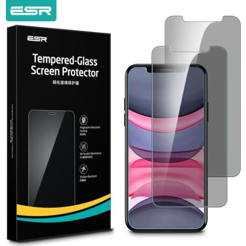 ESR 2pcs Anti-Spy Screen Protector for iPhone 11 Pro X XS XR XS Max Anti-Spy Glass Film Protective Privacy Tempered Glass
