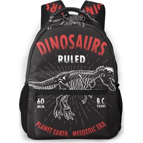 Women Backpack with Multiple Using Women Backpacks Dinosaur Skeleton Vintage Female School Bag Girls Travel Bag
