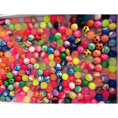 12Pcs 25mm Assorted High Bounce Rubber Ball Small Bouncy Ball Pinata Fillers Kids Toy