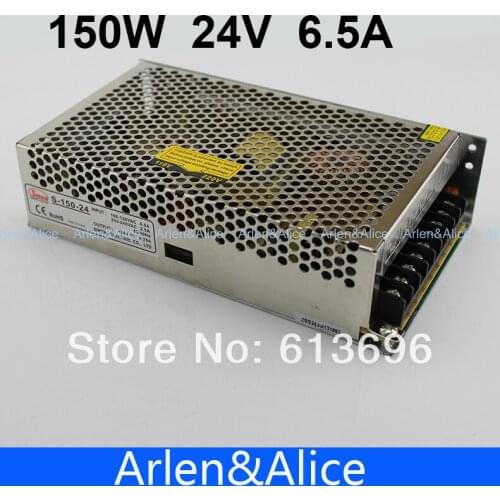 150W 24V 6.5A Single Output Switching power supply for LED Strip light AC to DC