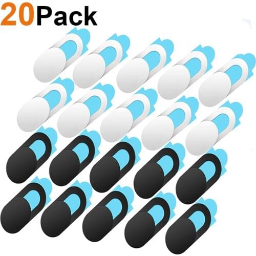 20pcs/set WebCam Cover Mobile Phone Privacy Sticker Shutter Magnet Slider Plastic For iPhone Web Laptop PC Tablet lenses Camera