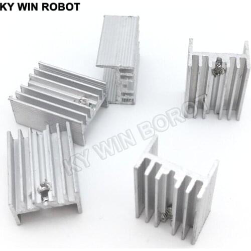 5pcs Free Shipping Aluminium TO-220 Heatsink TO 220 Heat Sink Transistor Radiator TO220 Cooler Cooling 21*15*10MM