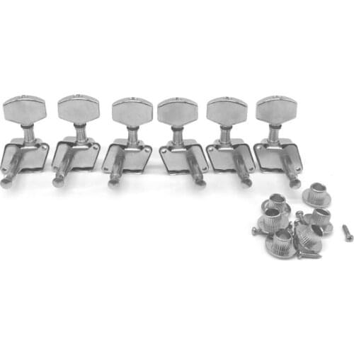 6Pcs L/R Acoustic Guitar Machine Head Knobs Folk Guitar String Tuning Pegs Tuner