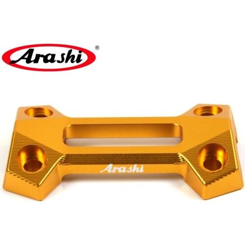 Arashi 1Piece CNC Aluminum Motorcycle Moto Handlebar Risers Top Cover Clamp For KAWASAKI Z800 Z 800 Z-800 2013 2014 2015
