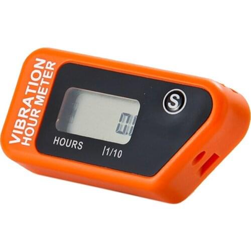 RL-HM016B Resettable LCD Wireless Vibration Hour Meter For chainsaw pit bike dirt bike lawn mower snowmobile ATV marine