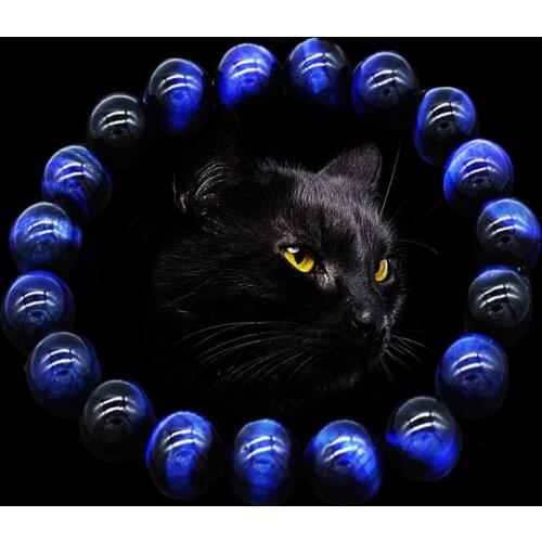 Natural Crystal Stone Tiger Eye Stone Buddha Bracelet Bracelet Trendy Buddhist Sutra Stretch Women Men Exquisite Yoga Jewelry