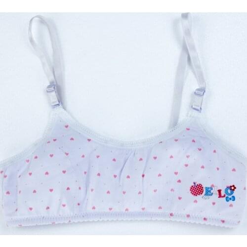 Young Girls Bra Wireless Thin Cup puberty Girls Training Bras lingerie Cotton Children Teens girl Top Underwear small bra kids