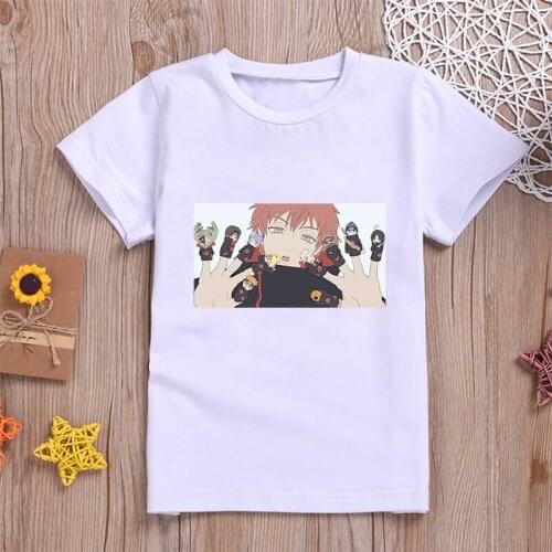 Summer Childrens Japan Cartoon Naruto T-Shirt Baby Short Sleeve Shirt Boys and Girls Half Sleeve Top Thin Outdoor Sports Shirt