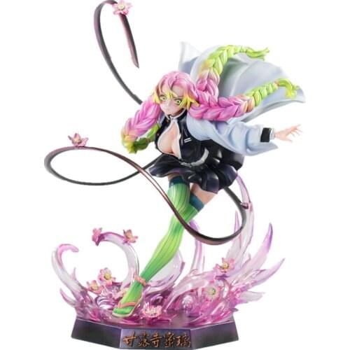 21cm Demon Slayer Anime Figurine Collectible PVC Model Kimetsu No Yaiba Kanroji Mitsuri Figurine Toys for Children Desk Decor