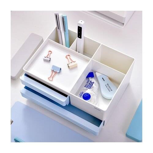 Korean Fashion Desk Pen Holder Office Desk Organizer Pencil Holder Quality Plastic Stationary Holder