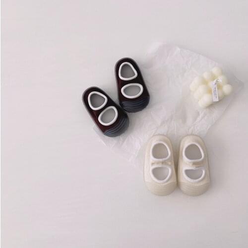 Summer baby floor socks non slip breathable childrens shoes socks soft rubber sole shallow mouth shoes socks baby walking shoes