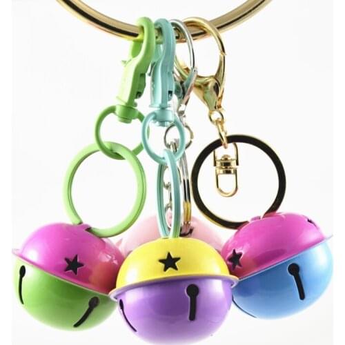 Metal Jingle Bells Christmas Tree Decoration DIY Crafts Handmade Accessories Pet Pendants Key Mixed Color