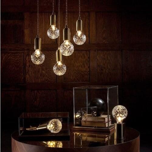 Nordic Minimalist Single Head Retro Restaurant Lamp Loft Carved Glass lampshade Coffee Shop Bar Light Free Shipping