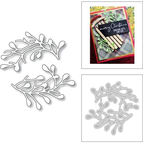 2020 New Christmas Decoration Metal Cutting Dies For DIY Cut Paper Craft Making Plant Leaf Card Album and Scrapbooking No Stamps