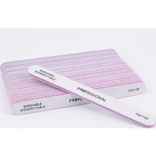 25Pcs/Lot Nail File Sanding Polishing Buffer Block 100/100 Nail Polisher Manicure Pedicure Tools Professional Nail Care Tools