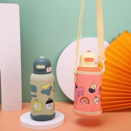 Portable Childrens Cartoon Animal Water Bottles For Outdoor Cycling Camping Bicycle For Stainless Steel Bike Cute Water Bottle