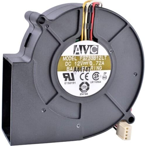 COOLING REVOLUTION F9733B12LT 12V 0.72A 9733 Turbo Blower Projection Device Server Fan
