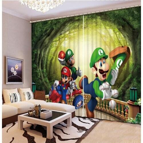 Forest curtains 3D Window Curtain Dinosaur print Luxury Blackout For Living Room cartoon curtains