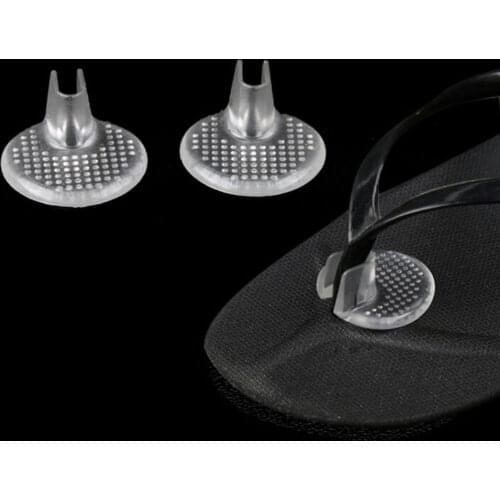 Silicone Flip Gel Cushions Pad Toe Protectors Anti-slip Transparent Forefoot Shoe Pads Insoles Cushion For Flops Sandals New2021