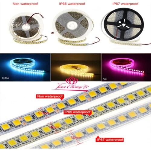 LED Strip 5054 DC12V Flexible LED Light 60 LED/m 5m/lot White/warm IP20 IP65