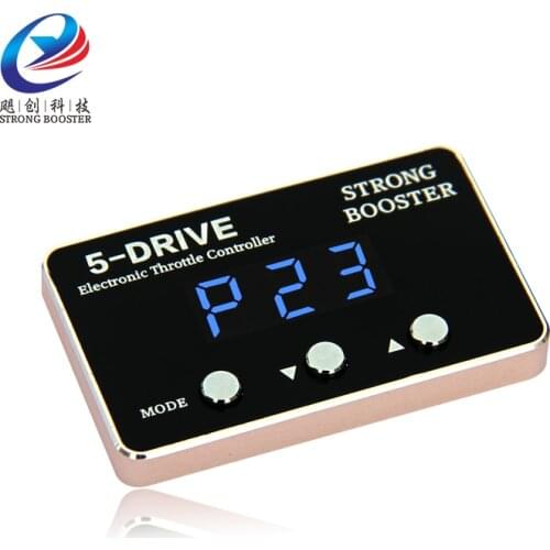 Improve pedal response speed Strong booster Car throttle controller powerbooster Golden frame blue LED for Hyundai IX35 KIA KX3