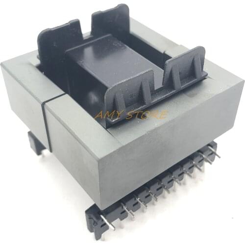 EE55 EE Type (10+10) 20Pins High Frequency Transformer Ferrite Magnetic Core Horizontal Coil Former