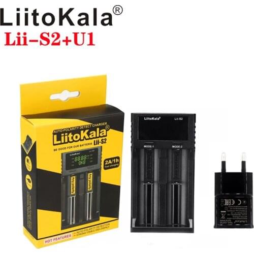 LiitoKala lii-S1lii-S2 lii-S4 LCD 3.7V 18650 18350 18500 16340 21700 26650 1.2V AA AAA NiMH lithium-battery Charger