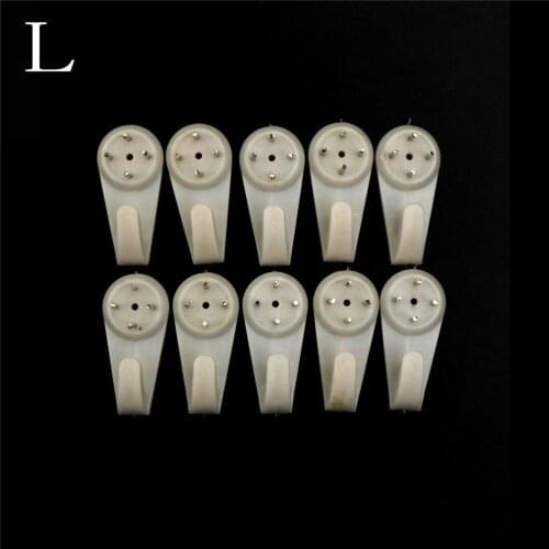 10 Pcs Photo Wall Nail Wall Hangs A Picture Clasps Solid Contact Non-trace Nail Hooks Frame Photo