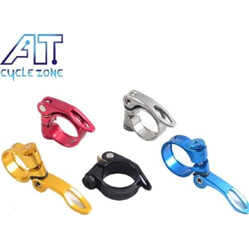 CYCLE ZONE 27.2/28.6mm Alloy Bike Seat Clamp Aluminium Quick Release Mountain MTB BMX Road Bike Bicycle Seatpost Clamp