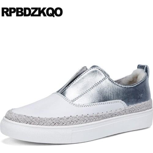 Gold Brand Designer Shoes Women Luxury 2019 Hemp Espadrilles Metallic Flats Silver Elevator Fur Thick Sole Sneakers Creepers