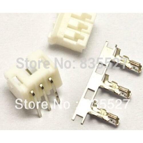 100pcs/lot PH2.0-3P 3PIN terminal block 2.0MM pitch connector : plug + plastic bending needle socket + terminal