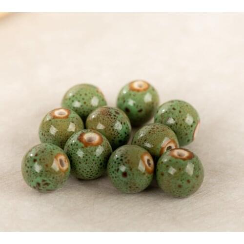 16# 10pcs Big unique Ceramic beads not silicone porcelain bead for jewelry making #IY227
