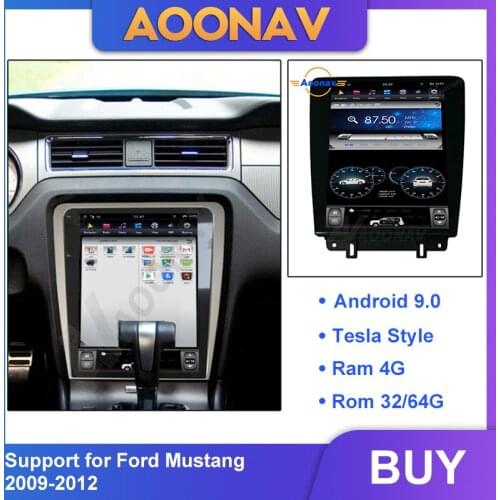 2din android car radio autoradio for Ford Mustang 2009-2012 car multimedia player vertical screen GPS navigation